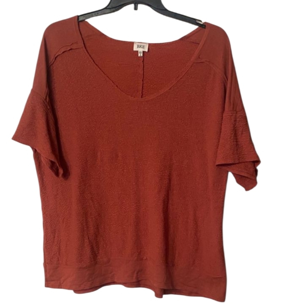 BKE Women's Short Sleeve Terracotta Tee